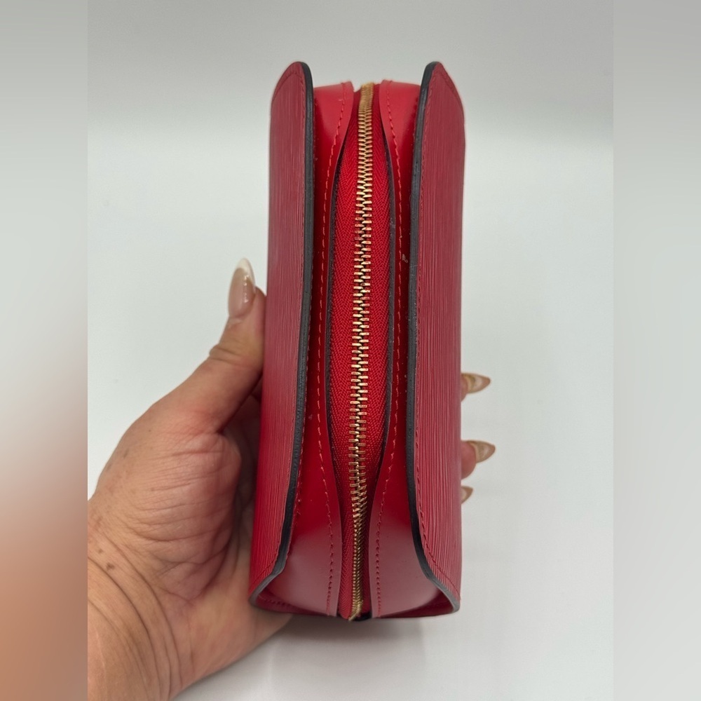 LOUIS VUITTON Epi Dauphine PM Pouch Castilian Red EUC - Picture 9 of 17